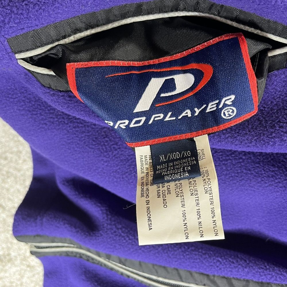Vintage Minnesota Vikings Reversible Jacket Men XL Full Zip‎ Pro Player - Picture 4 of 8